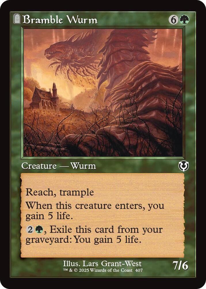 Bramble Wurm 407/287 (Innistrad Remastered)  - Retro | Good Games Modbury