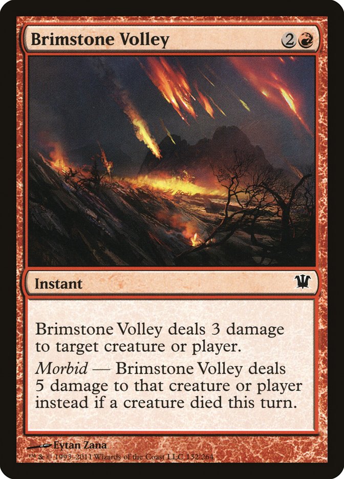 Brimstone Volley [Innistrad] | Good Games Modbury