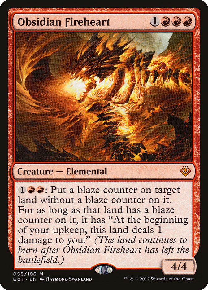 Obsidian Fireheart 55/106 (Archenemy: Nicol Bolas)  | Good Games Modbury