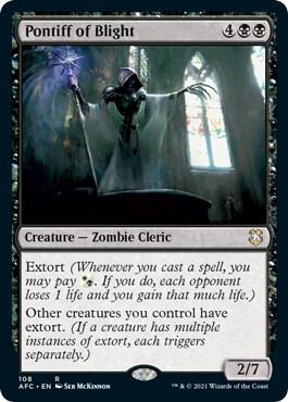 Pontiff of Blight 108/62 (Commander: Adventures in the Forgotten Realms)  | Good Games Modbury
