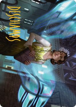 Giada Font of Hope Art Card 4 81 Gold Stamped Signature 4 (Art Series: Streets of New Capenna)  | Good Games Modbury