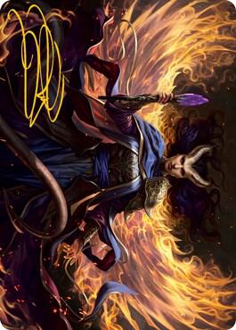 Farideh Devils Chosen Art Card Gold Stamped Signature 32 (Art Series: Adventures in the Forgotten Realms)  | Good Games Modbury