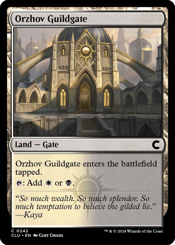Orzhov Guildgate 242/284 (Ravnica: Clue Edition)  | Good Games Modbury