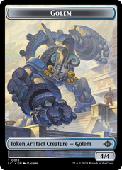 Treasure (0018) // Golem Double-Sided Token [The Lost Caverns of Ixalan Tokens] | Good Games Modbury