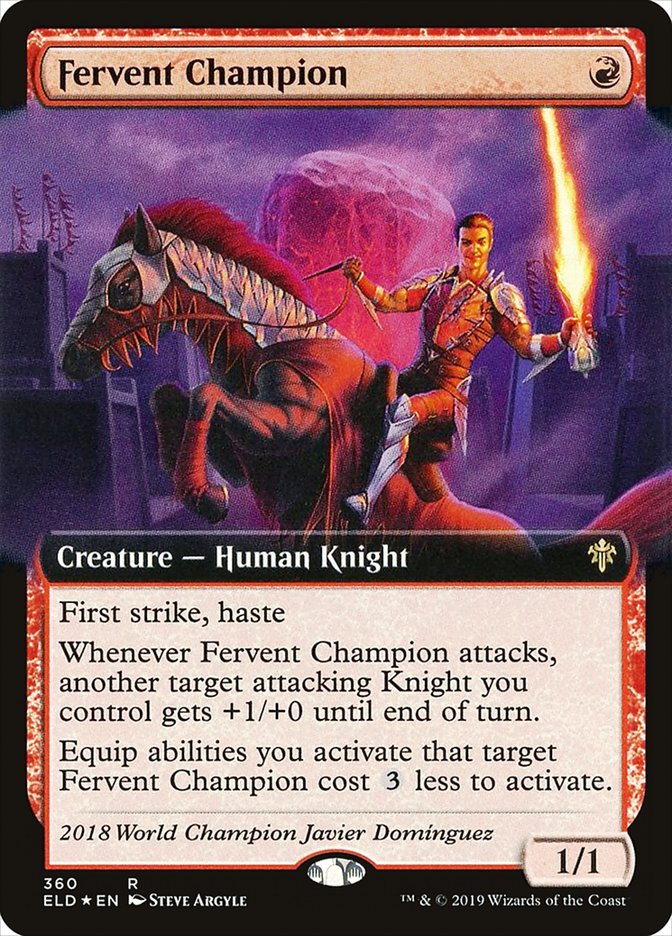 Fervent Champion (Extended Art) [Throne of Eldraine] | Good Games Modbury