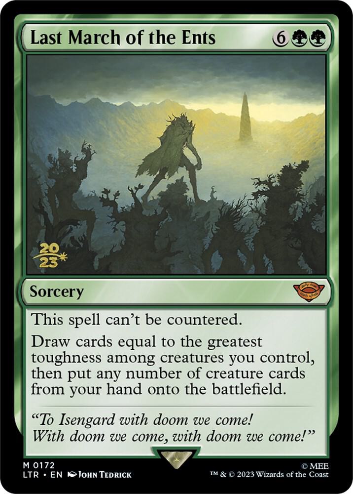 Last March of the Ents 172s/86 (Prerelease Cards)  - Foil | Good Games Modbury