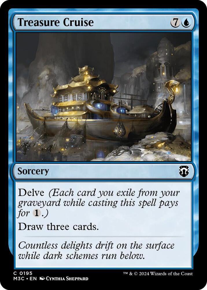 Treasure Cruise 195/411 (Commander: Modern Horizons 3)  - Ripple Foil | Good Games Modbury
