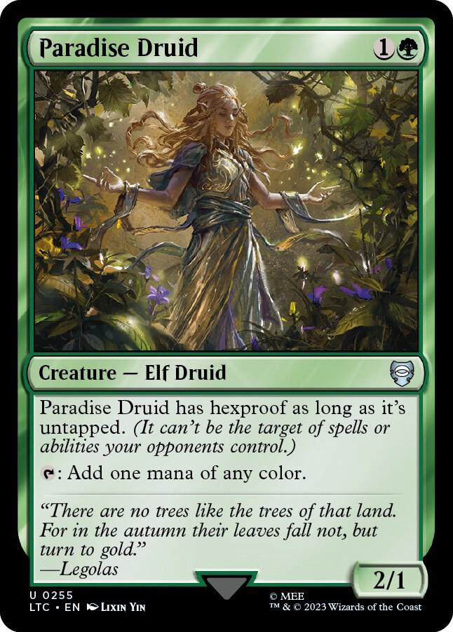 Paradise Druid 255/347 (Commander: The Lord of the Rings: Tales of Middle-earth)  | Good Games Modbury