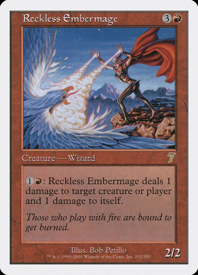 Reckless Embermage 212/350 (7th Edition)  | Good Games Modbury