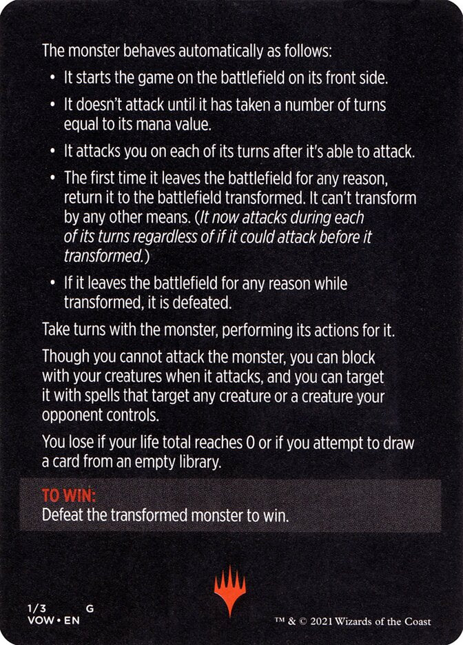 Monster of The Week (Magic Minigame) [Innistrad: Crimson Vow Minigame] | Good Games Modbury