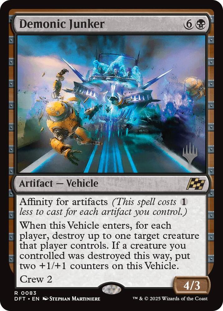 Demonic Junker 83 (Promo Pack: Aetherdrift)  - Foil | Good Games Modbury