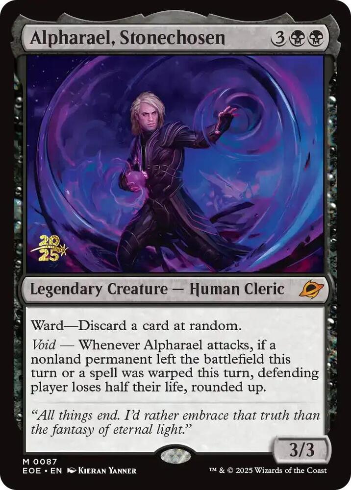 Alpharael, Stonechosen 87s/160 (Prerelease Cards)  - PreRelease Foil | Good Games Modbury