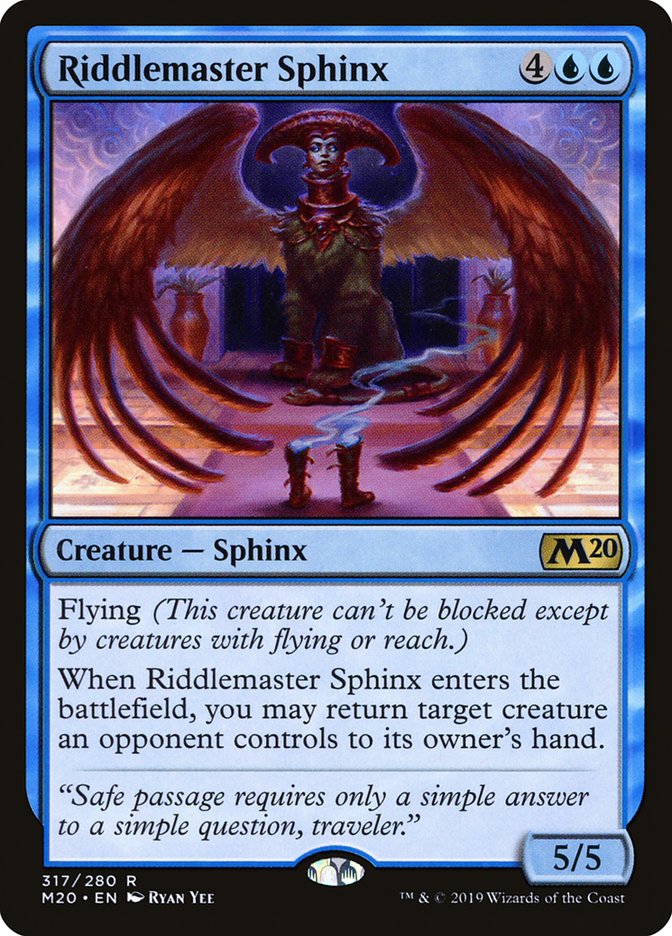 Riddlemaster Sphinx [Core Set 2020] | Good Games Modbury
