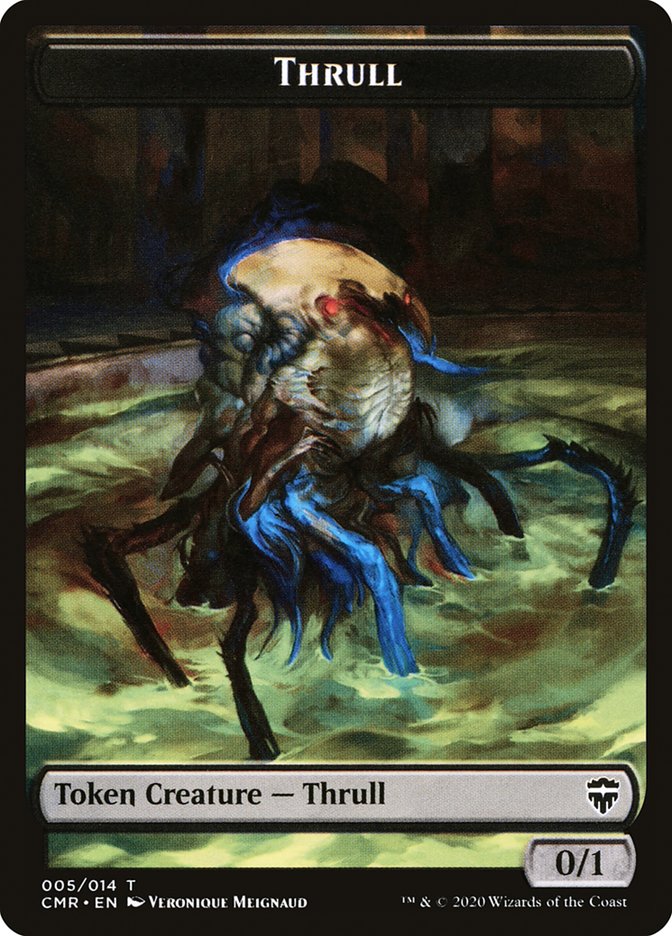 Golem // Thrull Double-Sided Token [Commander Legends Tokens] | Good Games Modbury