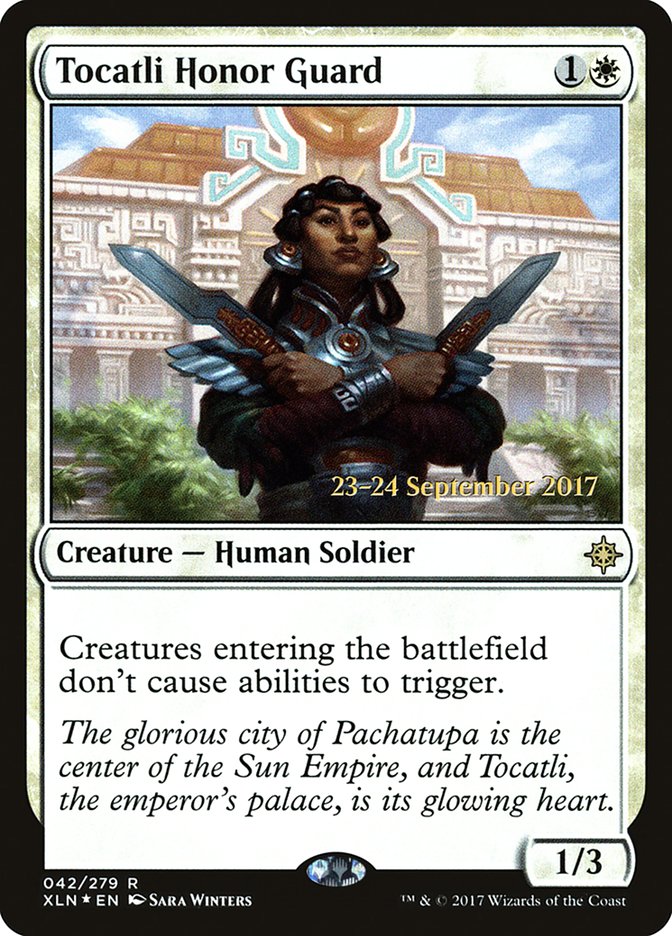 Tocatli Honor Guard [Ixalan Prerelease Promos] | Good Games Modbury