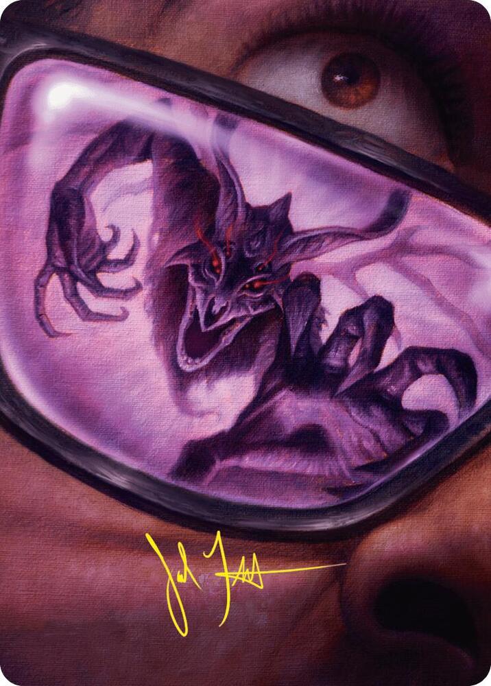 Doomsday Excruciator Art Card Gold Stamped Signature 38 (Art Series: Duskmourn: House of Horror)  | Good Games Modbury