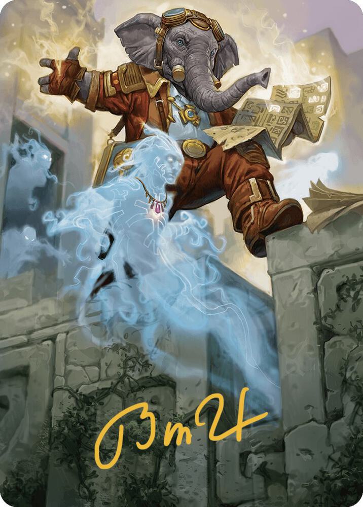 Quintorius Kand Art Card 37 81 Gold Stamped Signature 37 (Art Series: The Lost Caverns of Ixalan)  | Good Games Modbury