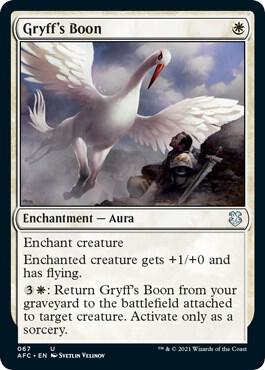 Gryffs Boon 67/62 (Commander: Adventures in the Forgotten Realms)  | Good Games Modbury