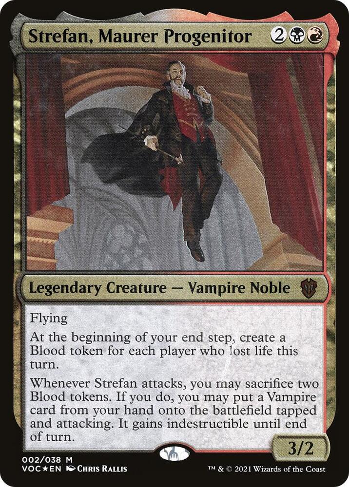 Strefan Maurer Progenitor Display Commander Thick Stock 2 (Commander: Innistrad: Crimson Vow)  - Foil | Good Games Modbury