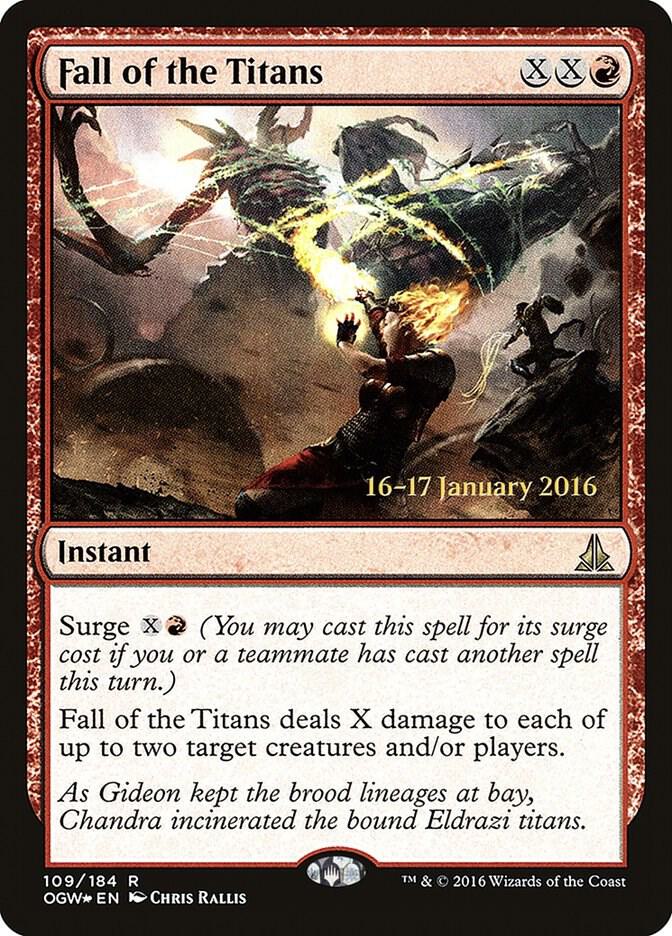 Fall of the Titans 109s/65 (Prerelease Cards)  - Foil | Good Games Modbury