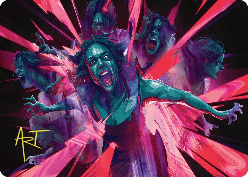 Waltz of Rage Art Card Gold Stamped Signature 35 (Art Series: Duskmourn: House of Horror)  | Good Games Modbury