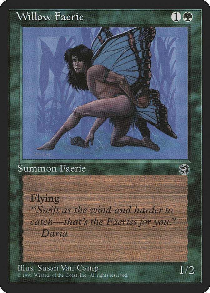 Willow Faerie (Daria Flavor Text) [Homelands] | Good Games Modbury