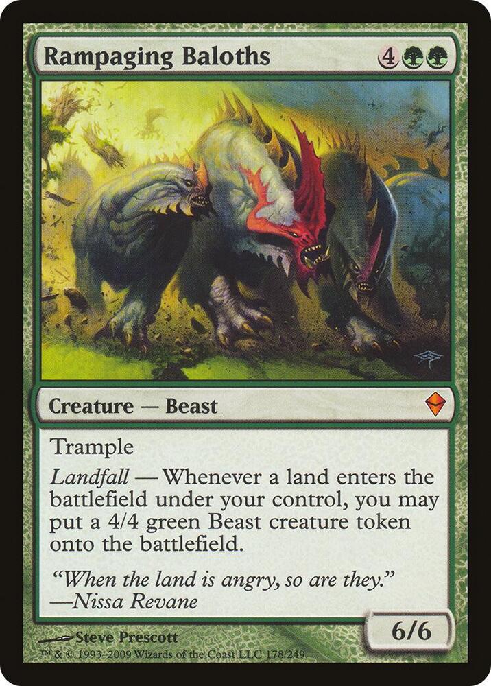 Rampaging Baloths Zendikar 178 (Oversize Cards)  | Good Games Modbury