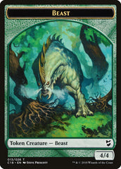 Cat Warrior // Beast (013) Double-Sided Token [Commander 2018 Tokens] | Good Games Modbury