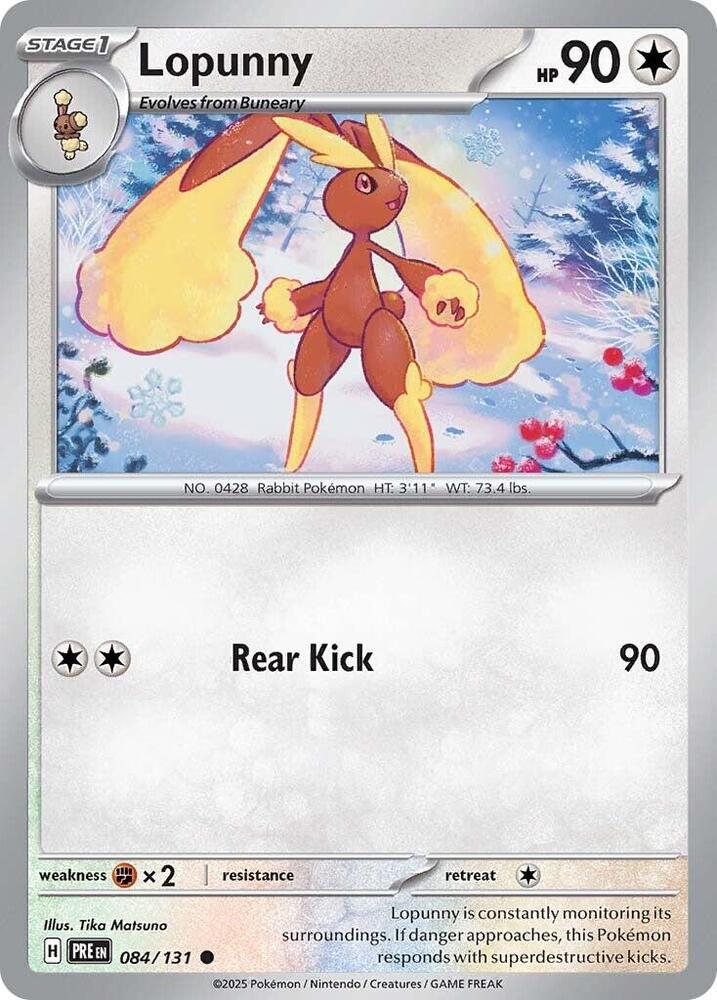 Lopunny (084/131) [Scarlet & Violet: Prismatic Evolutions] | Good Games Modbury