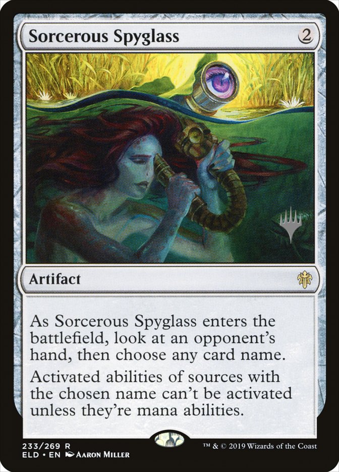 Sorcerous Spyglass (Promo Pack) [Throne of Eldraine Promos] | Good Games Modbury