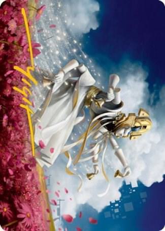 Myojin of Blooming Dawn Art Card Gold Stamped Signature 33 (Art Series: Kamigawa: Neon Dynasty)  | Good Games Modbury