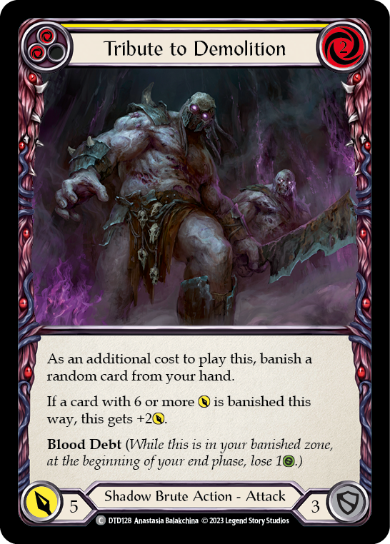 Tribute to Demolition (Yellow) [DTD128] (Dusk Till Dawn)  Rainbow Foil | Good Games Modbury
