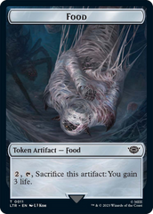 Food // Wraith Double-Sided Token [The Lord of the Rings: Tales of Middle-Earth Commander Tokens] | Good Games Modbury