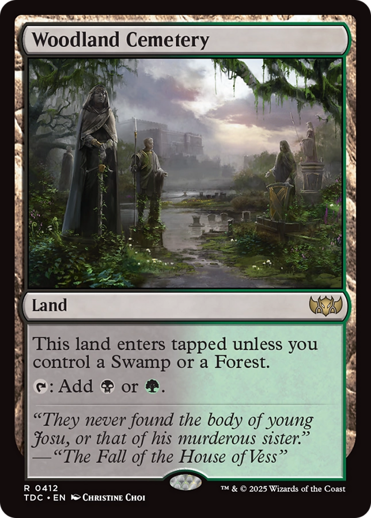 Woodland Cemetery [Tarkir: Dragonstorm Commander] | Good Games Modbury