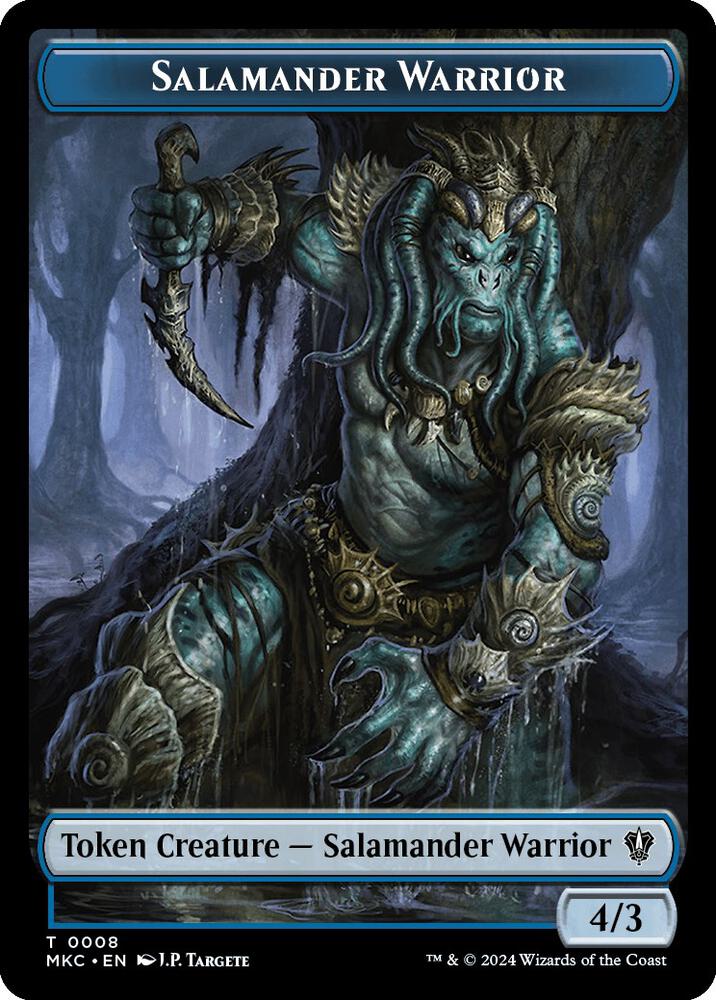 Salamander Warrior Zombie Double Sided Token 8 // 11 (Commander: Murders at Karlov Manor)  | Good Games Modbury