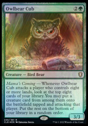 Owlbear Cub [Commander Legends: Battle for Baldur's Gate Prerelease Promos] | Good Games Modbury