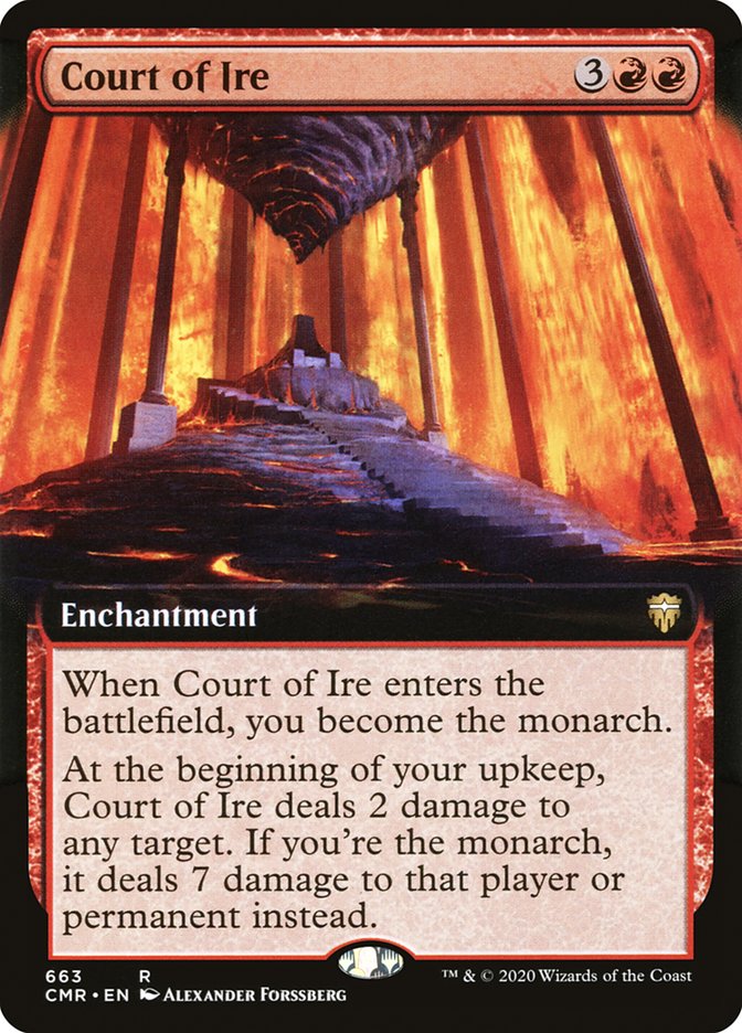 Court of Ire (Extended Art) [Commander Legends] | Good Games Modbury