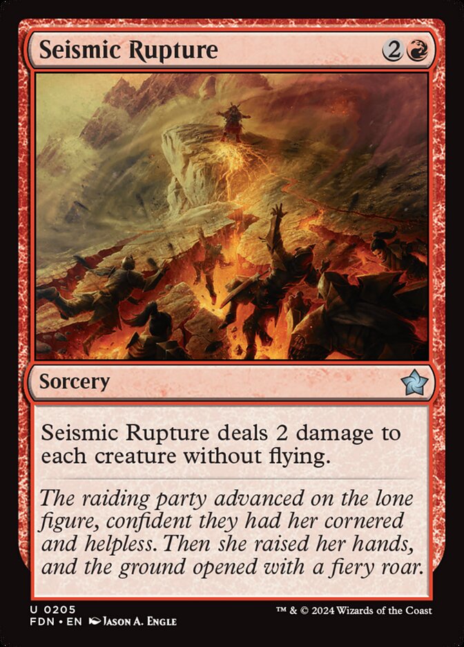 Seismic Rupture 205/291 (Foundations)  - Foil | Good Games Modbury