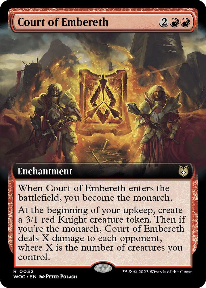 Court of Embereth 32/173 (Commander: Wilds of Eldraine)  - Extended Art Foil | Good Games Modbury