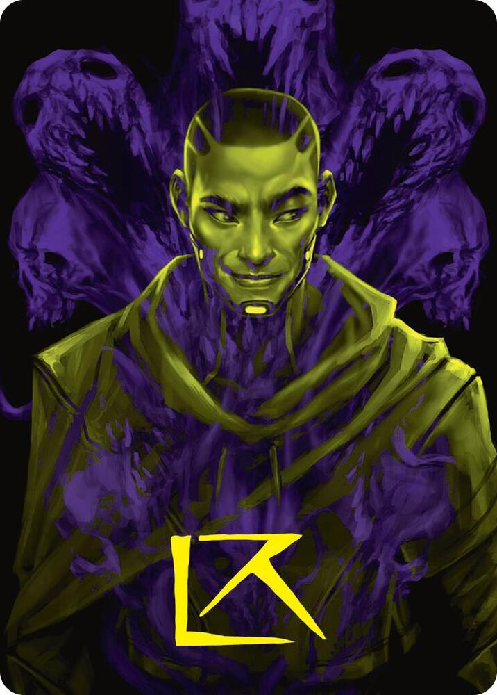 Kaito Bane of Nightmares Art Card Gold Stamped Signature 42 (Art Series: Duskmourn: House of Horror)  | Good Games Modbury