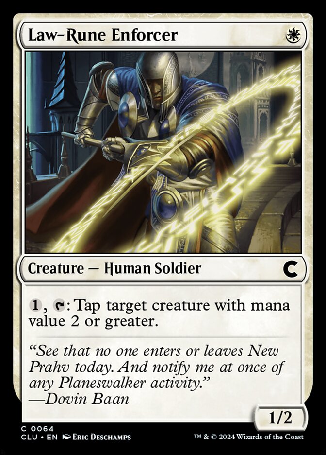 Law-Rune Enforcer 64/284 (Ravnica: Clue Edition)  | Good Games Modbury