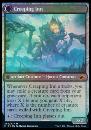 Hostile Hostel // Creeping Inn [Innistrad: Midnight Hunt Prerelease Promos] | Good Games Modbury