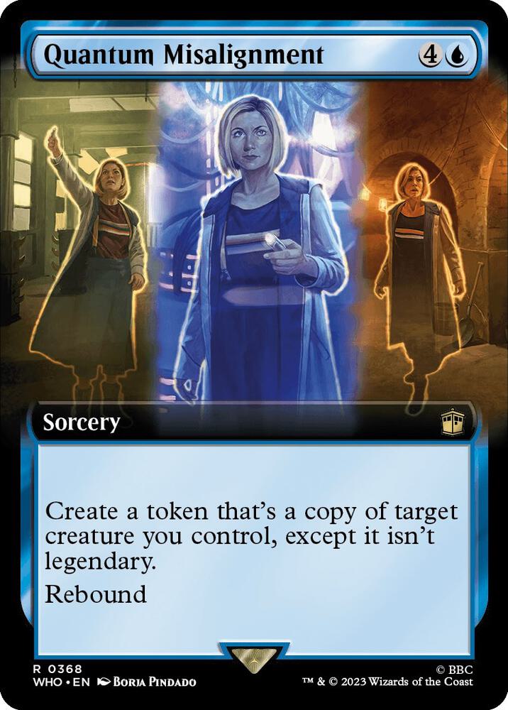 Quantum Misalignment 368/331 (Universes Beyond: Doctor Who)  - Extended Art Foil | Good Games Modbury