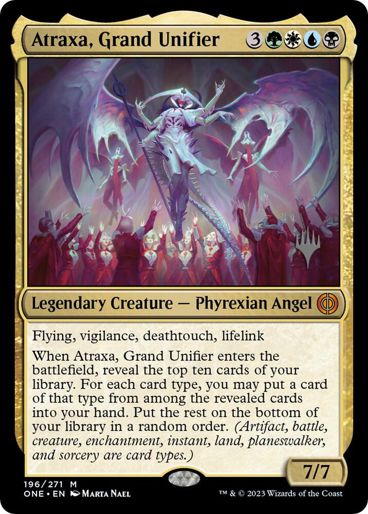 Atraxa Grand Unifier 196 (Promo Pack: Phyrexia: All Will Be One)  - Foil | Good Games Modbury