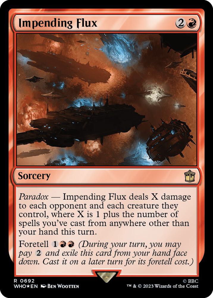 Impending Flux 692/331 (Universes Beyond: Doctor Who)  - Surge Foil | Good Games Modbury