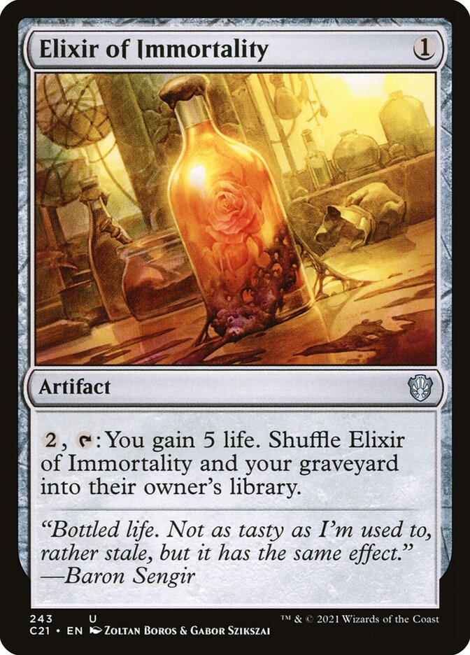 Elixir of Immortality 243/81 (Commander 2021)  | Good Games Modbury