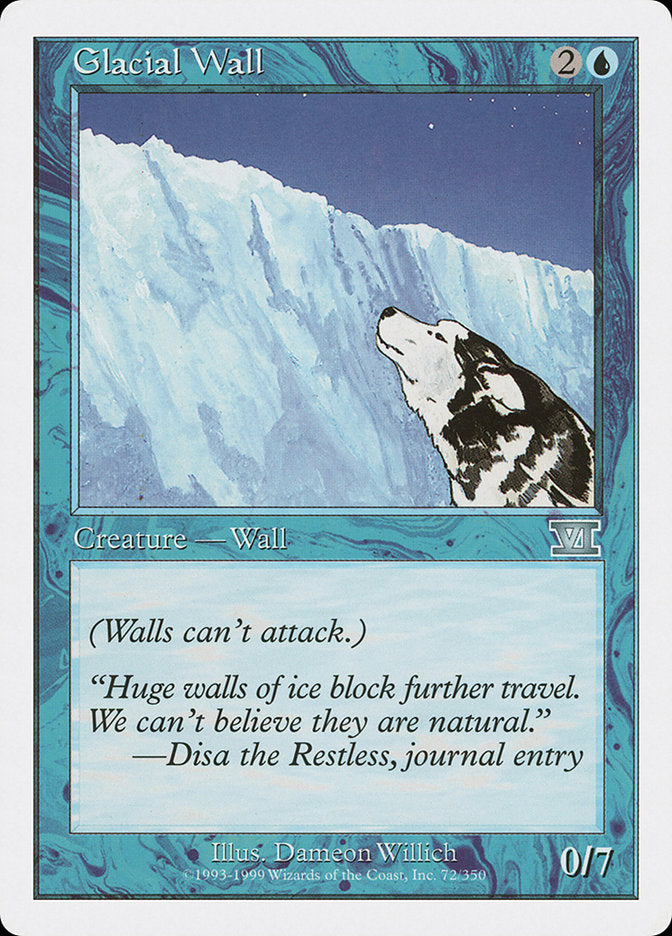 Glacial Wall [Classic Sixth Edition] | Good Games Modbury
