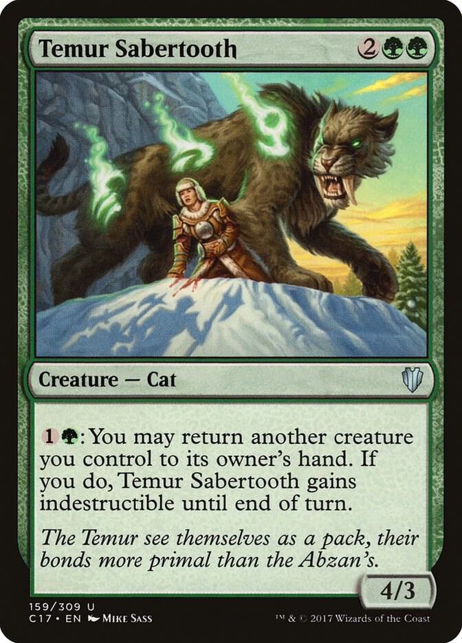Temur Sabertooth 159/309 (Commander 2017)  | Good Games Modbury
