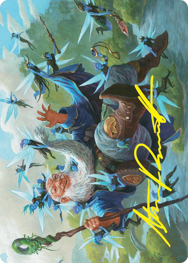 Mischievous Mystic Art Card (7/54) (Gold-Stamped Signature) [Foundations Art Series] | Good Games Modbury