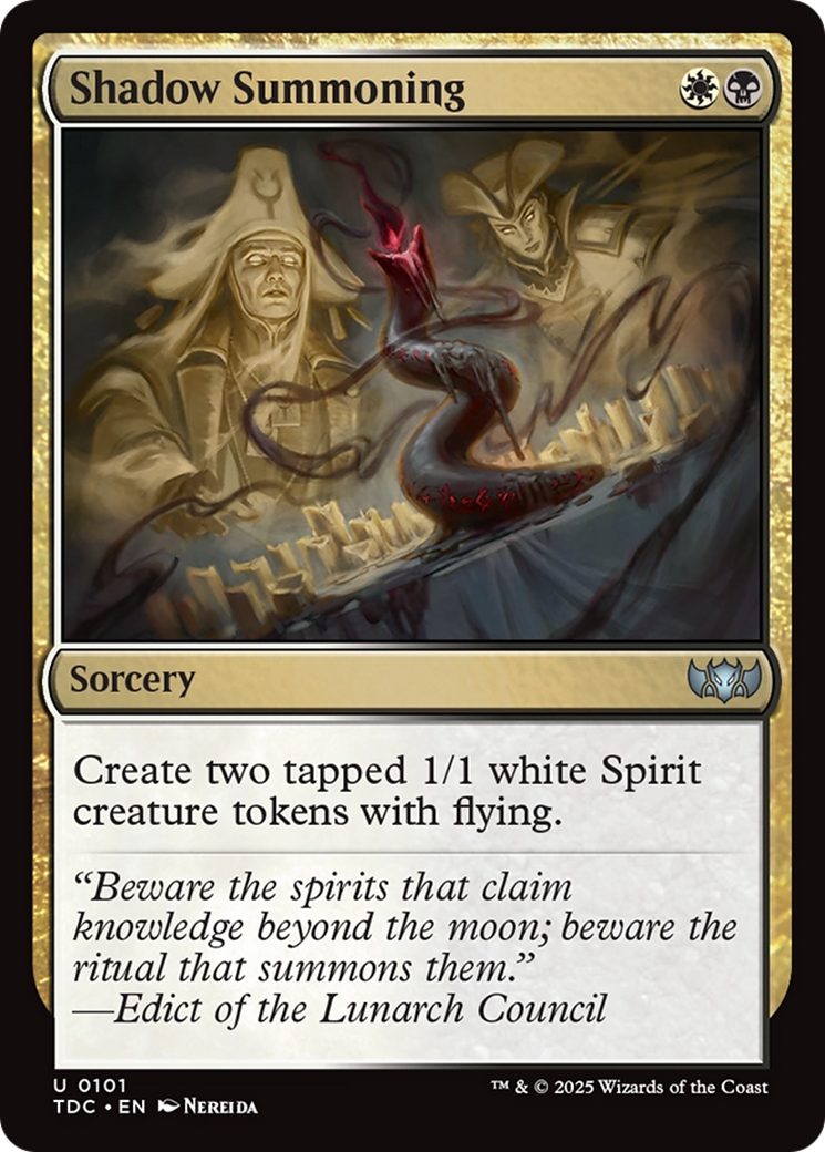 Shadow Summoning [Tarkir: Dragonstorm Commander] | Good Games Modbury